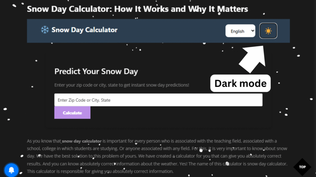 snow day calculator